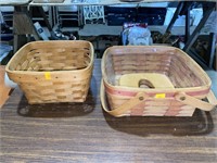 2 longaberger baskets