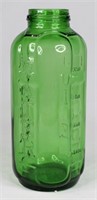 Green Glass Water/Juice Refrigerator Jar