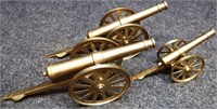 (3) Modern Brass Cannons