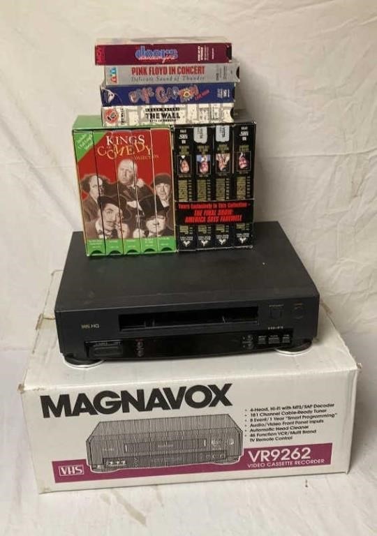 Magnavox VCR Recorder & Tapes