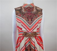 Vintage 1960s Ladies Tabard Maxi Dress