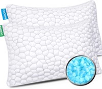 2 Pack King Cooling Pillows  Shredded Foam