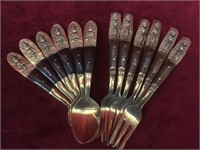 Vintage Nickel / Bronze Spoons & Forks