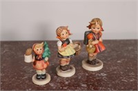 Three Goebel Hummel Figurines. Girls!
