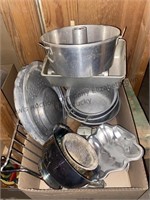 Pots, pans, Bundt cake pan, trays and more