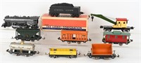 LIONEL 224E LOCOMOTIVE, TENDER & 7 CARS