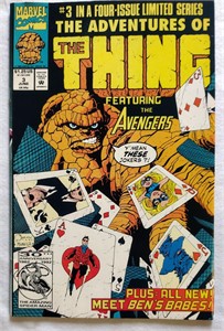 Marvel 1992 "The Thing" #3- VNM The Avengers!