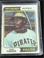 1974 DAVE PARKER ROOKIE CARD TOPPS #252