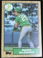 1987 MARK MCGWIRE ROOKIE CARD TOPPS #366