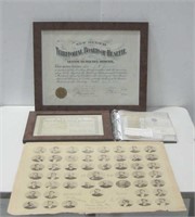 Antique Educational Certificates & Photos See Info