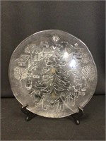 Christmas Glass Platter