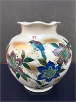 Japanese Mark Handpainted Porcelain Vase