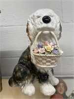 Porcelain Musical Dog