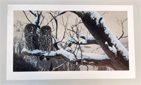 Ltd Ed Print Rod Frederick SHADOWS OF DUSK Owls