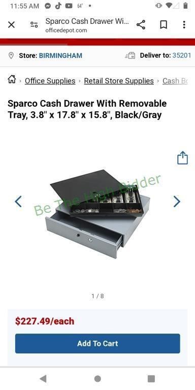 Cash drawer with alarm