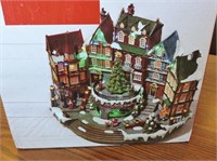 Animated Village Christmas Scene New In Box