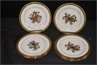 8 Gold Buffet Royal Gallery Plates