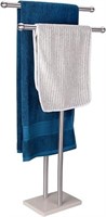 Standing Towel Rack Double-t Shape Tall Bath Towel