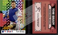 Tom Brady prism rookie baseball card