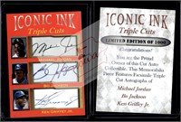 MJordan BJackson KGriffey Jr. Iconic Ink facsimile