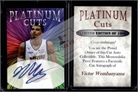 Victor Wembanyama Platinum Cuts facsimile auto