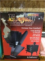 Eco fan heat powered stove fan