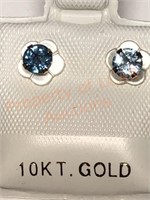 10KT Gold Sapphire Earrings