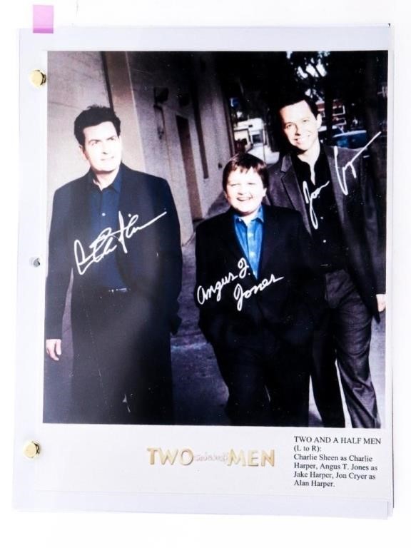 "TWO and a Half Men Script & 8 x 10 Photo