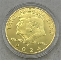 (KC) 2024 Gold Donald Trump Coin