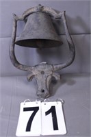 Bull Head Cast Iron Dinner Bell