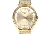14K Gold Longines Grand Prize Automatic Mens Watch