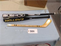 Pittsburgh Penguins Hockey Stick, 2 Ball Bats