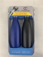 CRAZYCAP 2 PACK STERILIZING WATER BOTTLE