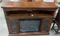 TV cabinet with fireplace