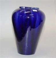 Bendigo Pottery blue glazed ceramic table vase