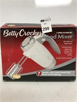 FINAL SALE MISSING PCS BETTY CROCKER HAND MIXER