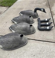 Lot Of 4 Vintage Goose Decoys