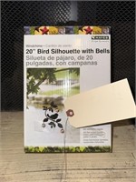 20" bird silhouette with bells