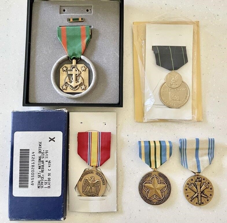 5 US military medals