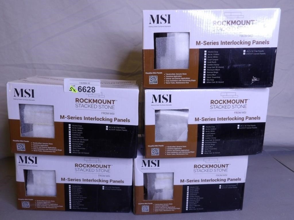 5x Msi Rockmount M Series Interlocking Panels