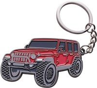 Metal Key Chain Compatible With Jeep Wrangler