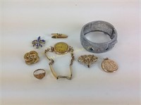 Group of Misc. Jewelry Including Art Deco Cuff Bra