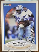 Barry Sanders 1990 Fleer