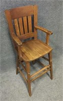 Oak Wood Baby Highchair