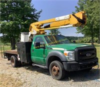 2012 FORD F-550 4X4 W/ TEREX LT40RM AERIAL BUCKET