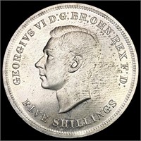 1951 G.B. Silve5 Shilling GEM BU