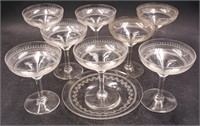 Antique Etched Glassware