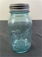Ball Perfect Mason Blue Glass Jar