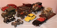10 Piece Assortment - 5 Cars of Various Sizes /