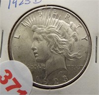 1923-D Peace Silver dollar.